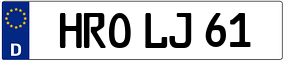 Trailer License Plate